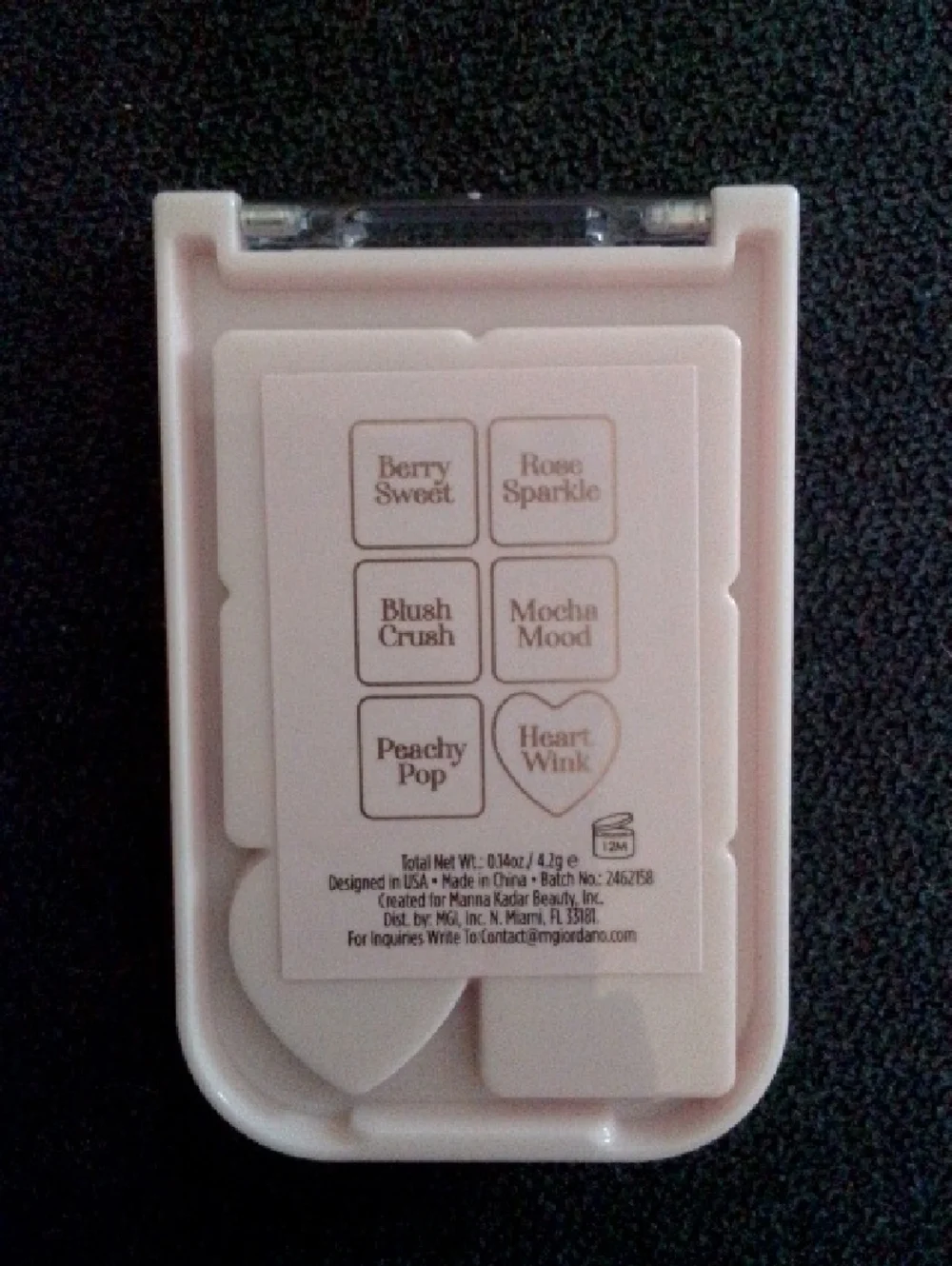 Manna Kadar Pink Mirage Eyeshadow Compact Pink Mirage Set New
